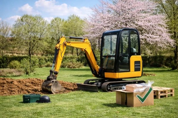 mini pelle terrasement jardin particulier et profesionnel