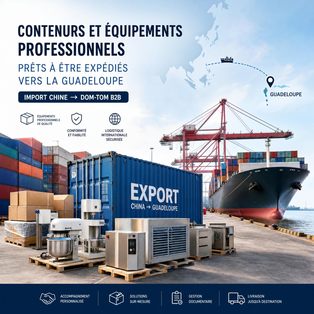 import chine guadeloupe